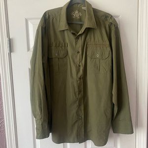 Military button down